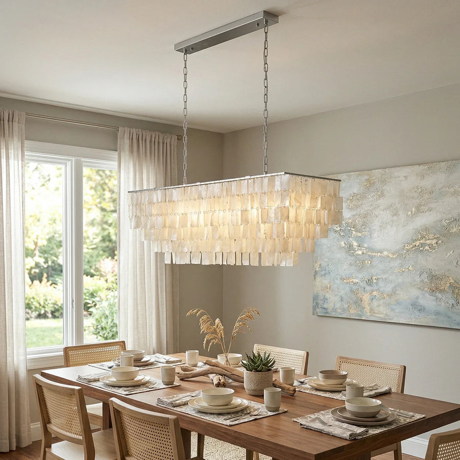 Skye Rectangular Tiered Chandelier