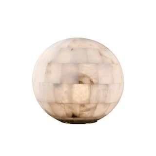 Spherical Alabaster Ball Table Lamp