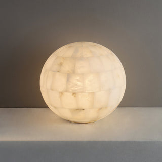 Spherical Alabaster Ball Table Lamp