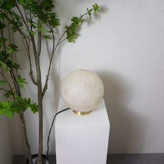 Spherical Alabaster Ball Table Lamp