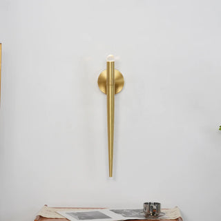 Spinal Tube Crystal Wall Sconce