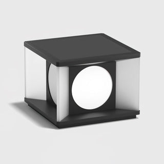 Square Courtyard Eclipse Cube Outdoor Lamp