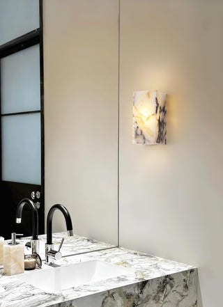 Square Marble Cuboid Wall Lamp