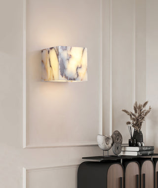 Square Marble Cuboid Wall Lamp
