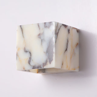 Square Marble Cuboid Wall Lamp