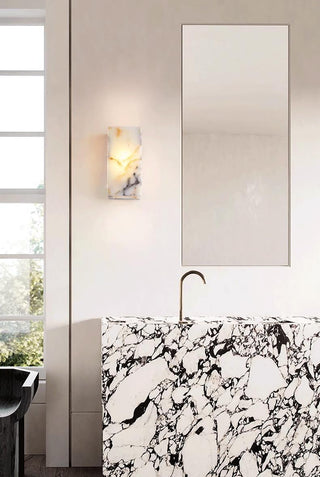 Square Marble Cuboid Wall Lamp