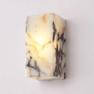 Square Marble Cuboid Wall Lamp