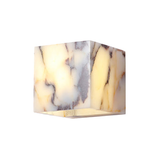 Square Marble Cuboid Wall Lamp