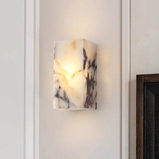 Square Marble Cuboid Wall Lamp