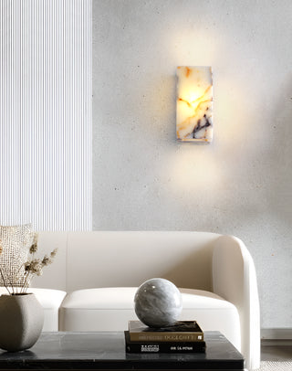 Square Marble Cuboid Wall Lamp
