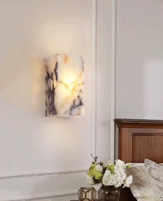 Square Marble Cuboid Wall Lamp