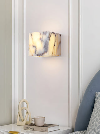 Square Marble Cuboid Wall Lamp