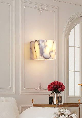 Square Marble Cuboid Wall Lamp