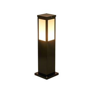 Square Modern Bollard Outdoor Light