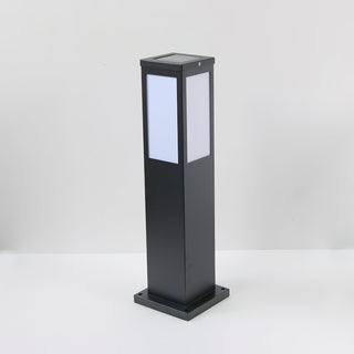 Square Modern Bollard Outdoor Light