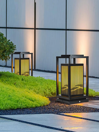 Square Modern Cage Outdoor Light