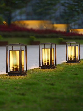 Square Modern Cage Outdoor Light