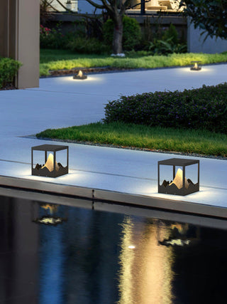 Square Modern Orif Garden Outdoor Light