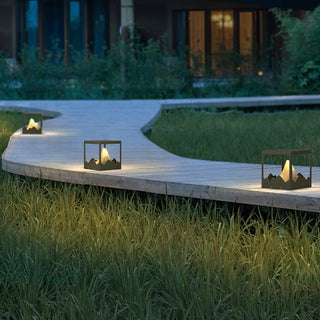 Square Modern Orif Garden Outdoor Light