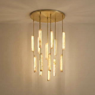 Stalactite Waterfall Linear Alabaster Chandelier