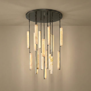 Stalactite Waterfall Linear Alabaster Chandelier