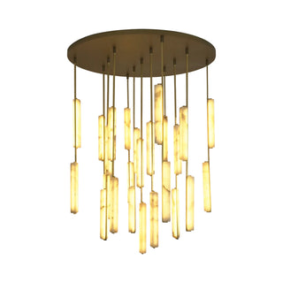 Stalactite Waterfall Linear Alabaster Chandelier