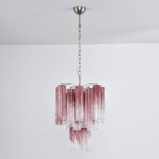Star-Shaped Addis Ribbed Glass Chandelier