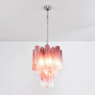 Star-Shaped Addis Ribbed Glass Chandelier
