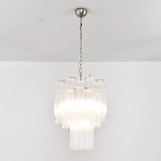 Star-Shaped Addis Ribbed Glass Chandelier
