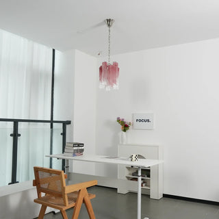 Star-Shaped Addis Ribbed Glass Chandelier