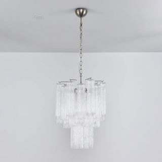 Star-Shaped Addis Ribbed Glass Chandelier