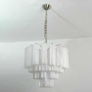 Star-Shaped Addis Ribbed Glass Chandelier