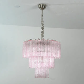 Star-Shaped Addis Ribbed Glass Chandelier