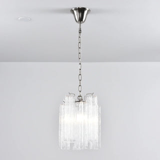 Star-Shaped Addis Ribbed Glass Chandelier