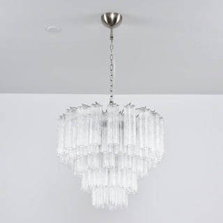 Star-Shaped Addis Ribbed Glass Chandelier