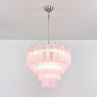 Star-Shaped Addis Ribbed Glass Chandelier