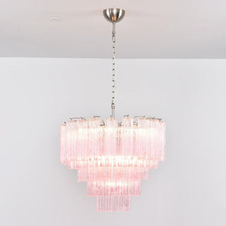 Star-Shaped Addis Ribbed Glass Chandelier