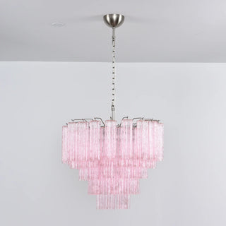 Star-Shaped Addis Ribbed Glass Chandelier