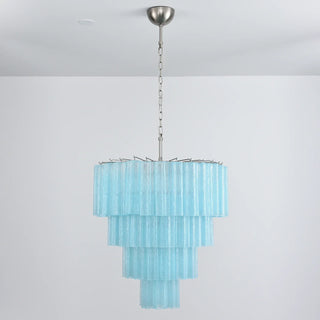 Star-Shaped Addis Ribbed Glass Chandelier