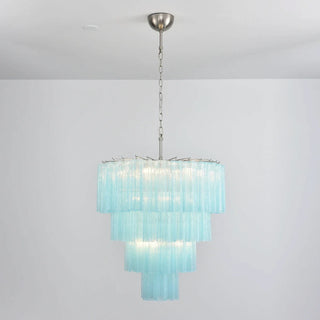 Star-Shaped Addis Ribbed Glass Chandelier