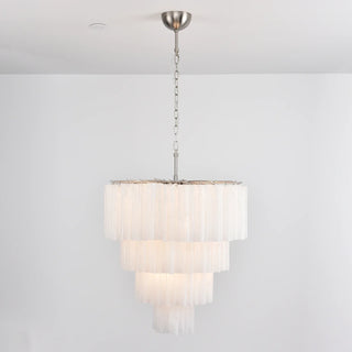 Star-Shaped Addis Ribbed Glass Chandelier