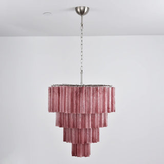 Star-Shaped Addis Ribbed Glass Chandelier