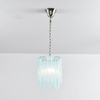 Star-Shaped Addis Ribbed Glass Chandelier