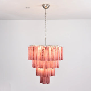 Star-Shaped Addis Ribbed Glass Chandelier