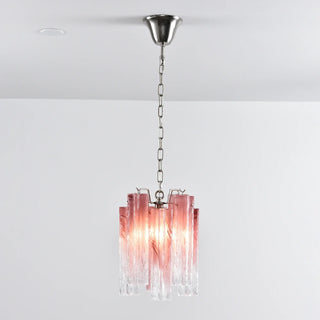 Star-Shaped Addis Ribbed Glass Chandelier