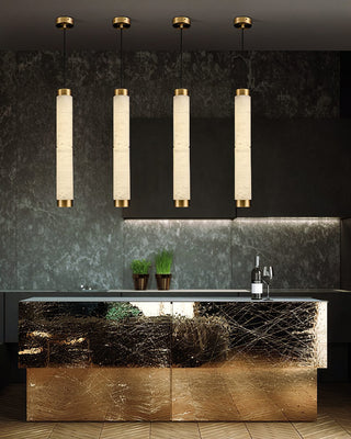 Strip Alabaster Pendant Light