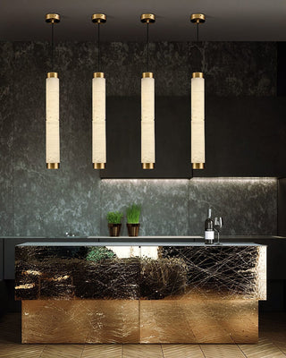 Strip Alabaster Pendant Light
