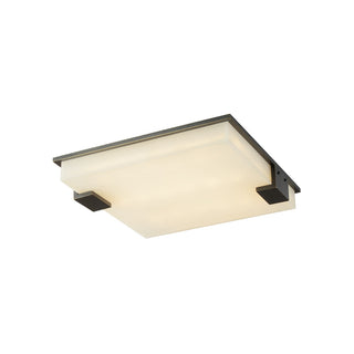 Stylish Black Square Alabaster Ceiling Light