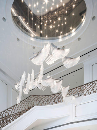 Tiered Palmette Chandelier