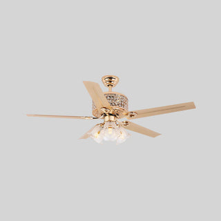 Tiffany Laure Crystal Ceiling Fan Light
